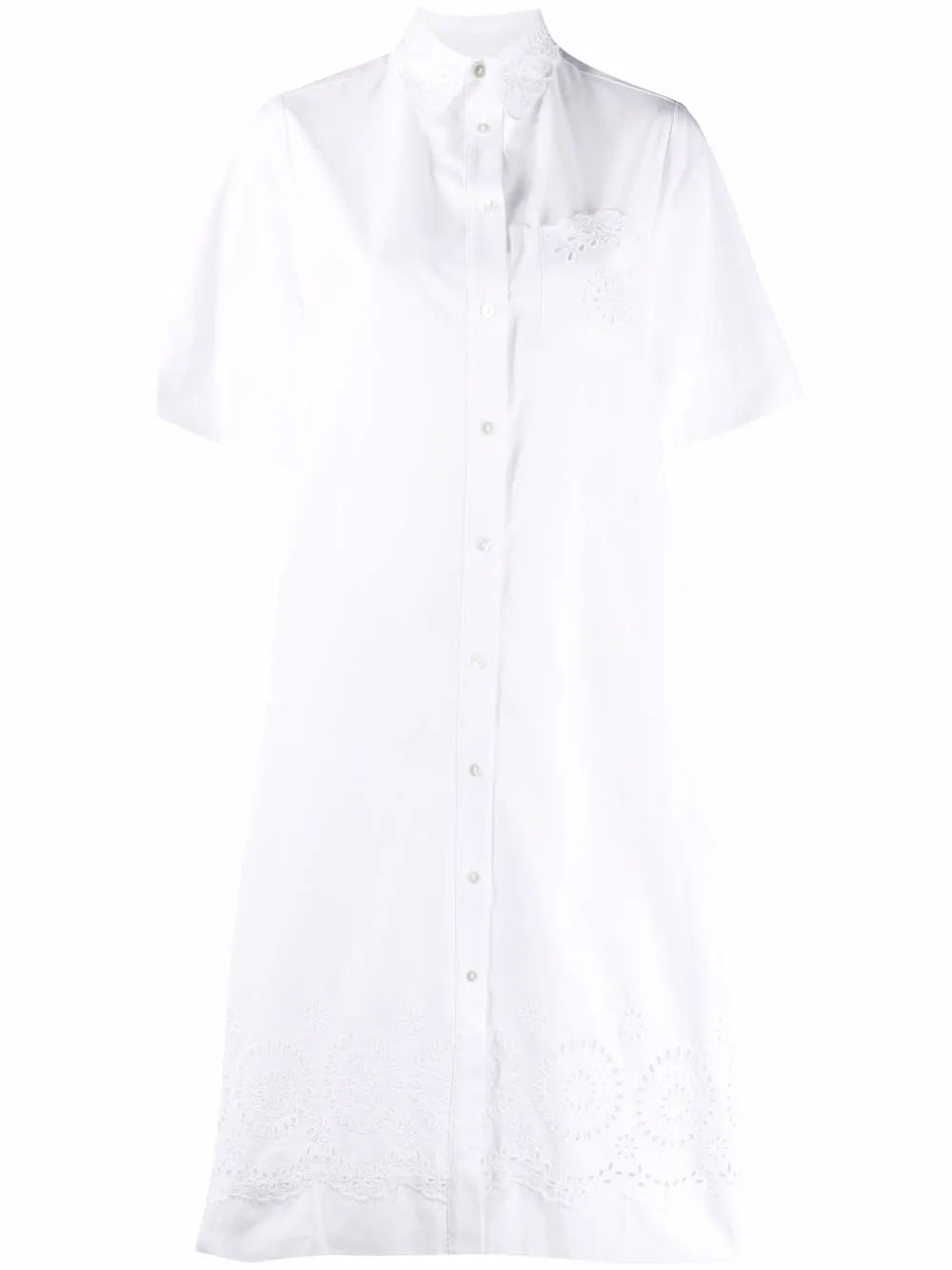 Broderie Anglaise Shirt Dress
