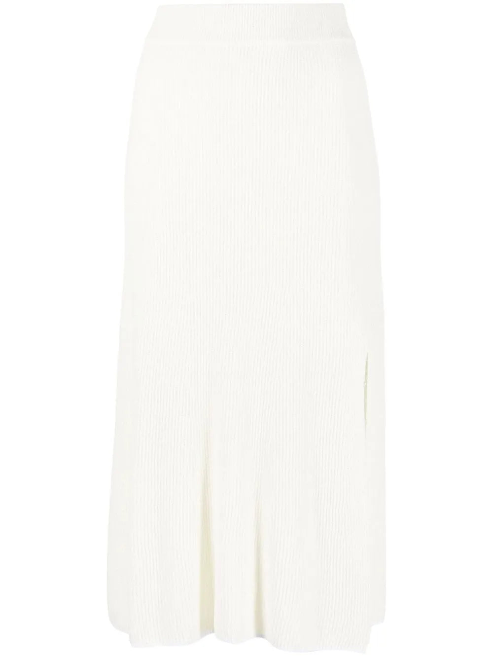 Soleil Ribbed-Knit Midi Skirt