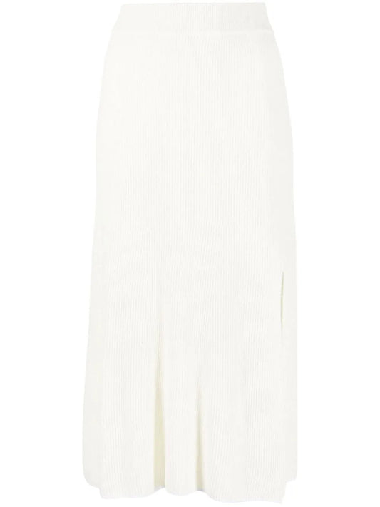 Soleil Ribbed-Knit Midi Skirt