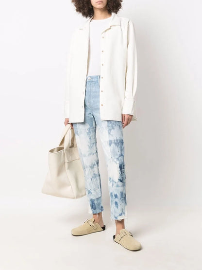 Patchwork-Design Denim Jeans