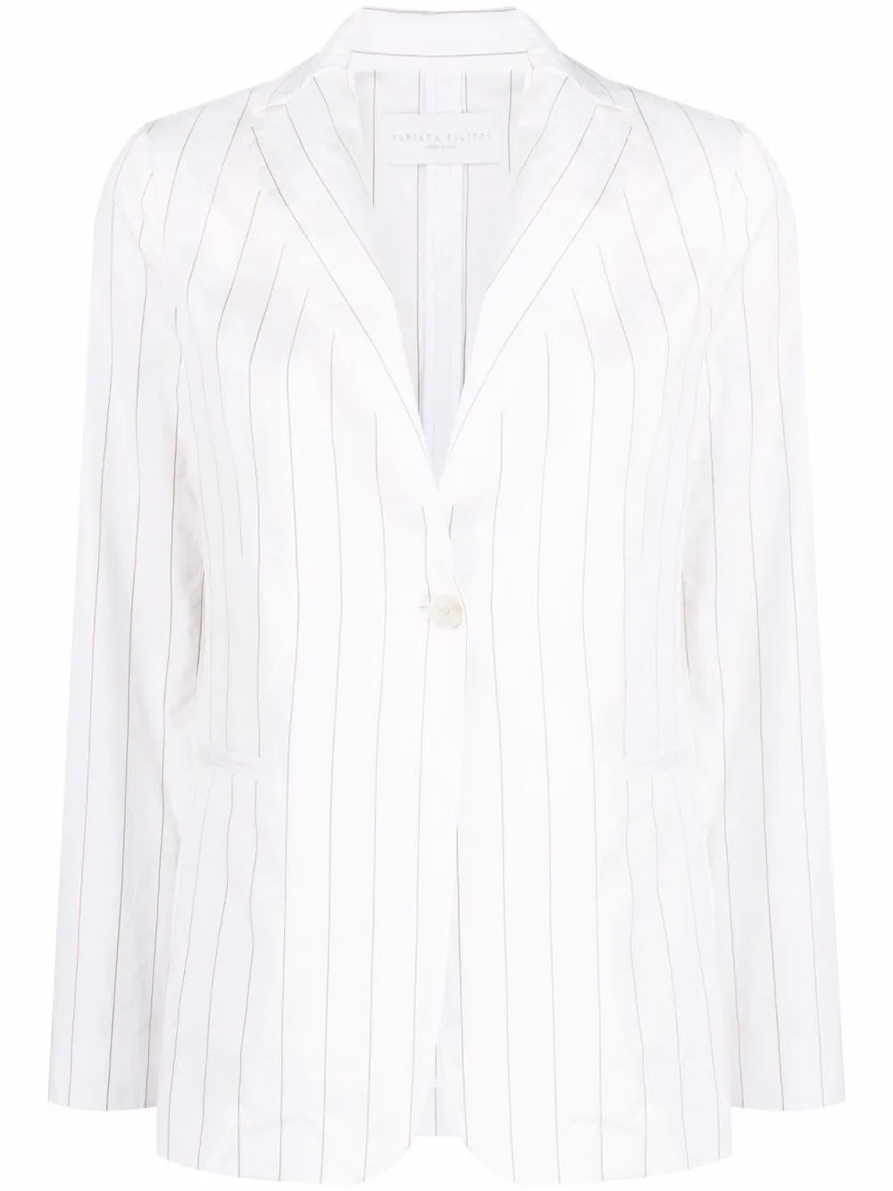 Single-Breasted Striped Blazer
