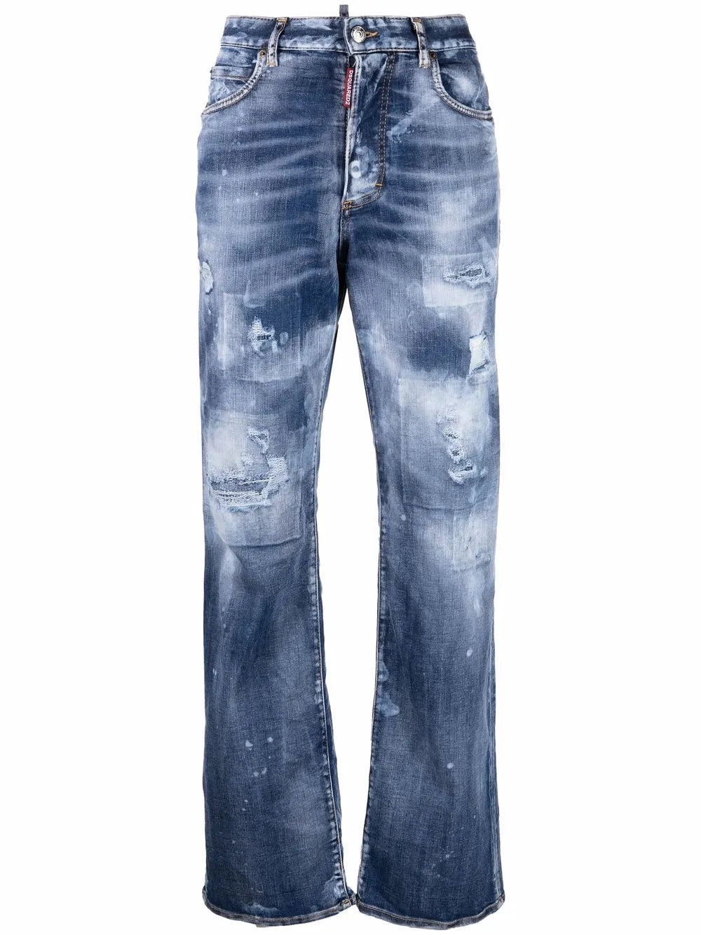 High-Waisted Tie-Dye Jeans