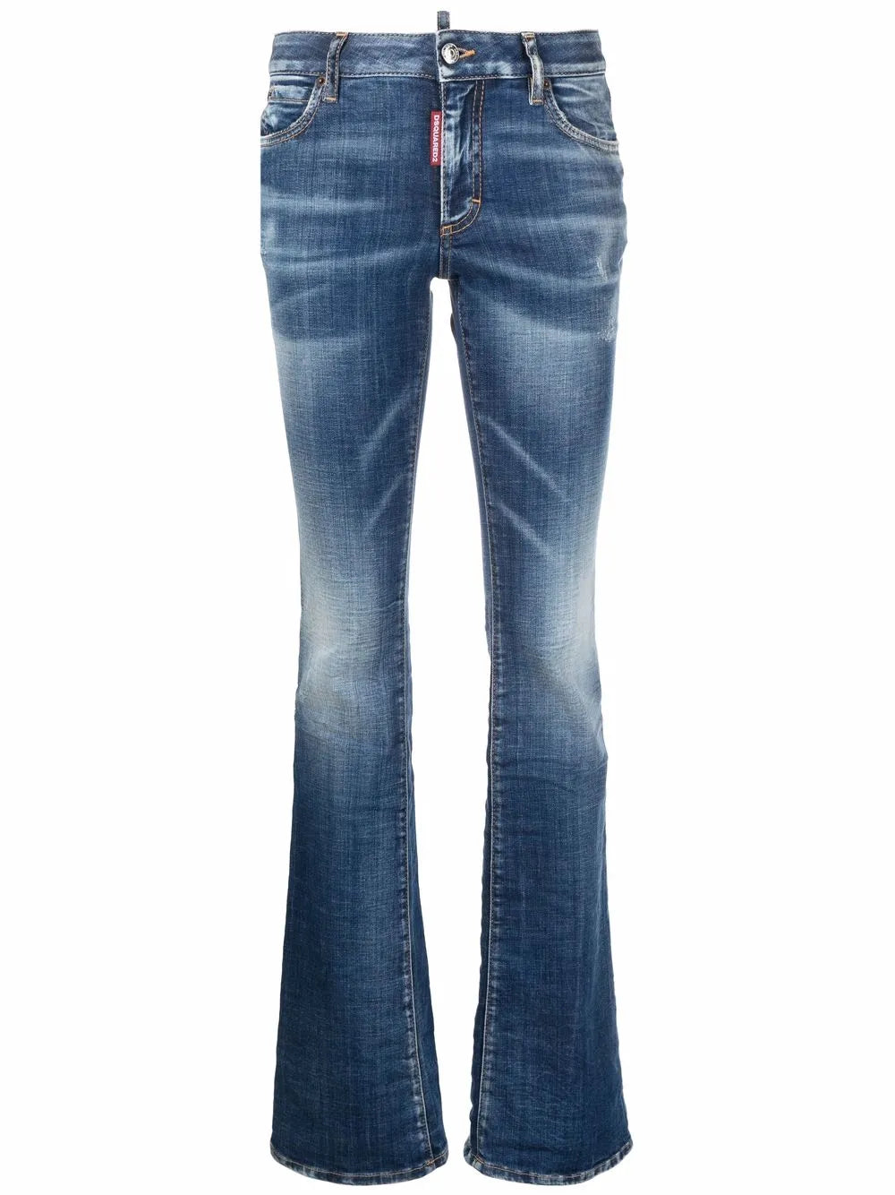 Low-Rise Flared Jeans