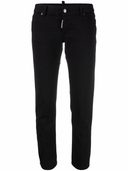Cropped Low-Rise Trousers