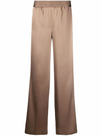 Wide-Leg Elasticated Trousers