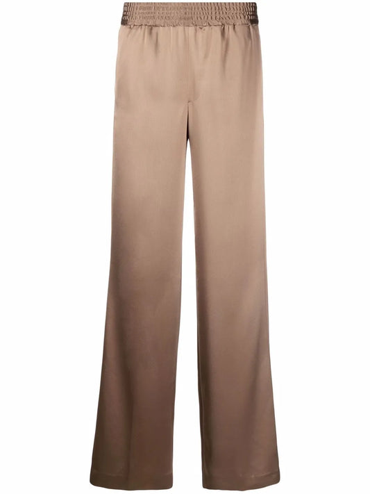 Wide-Leg Elasticated Trousers