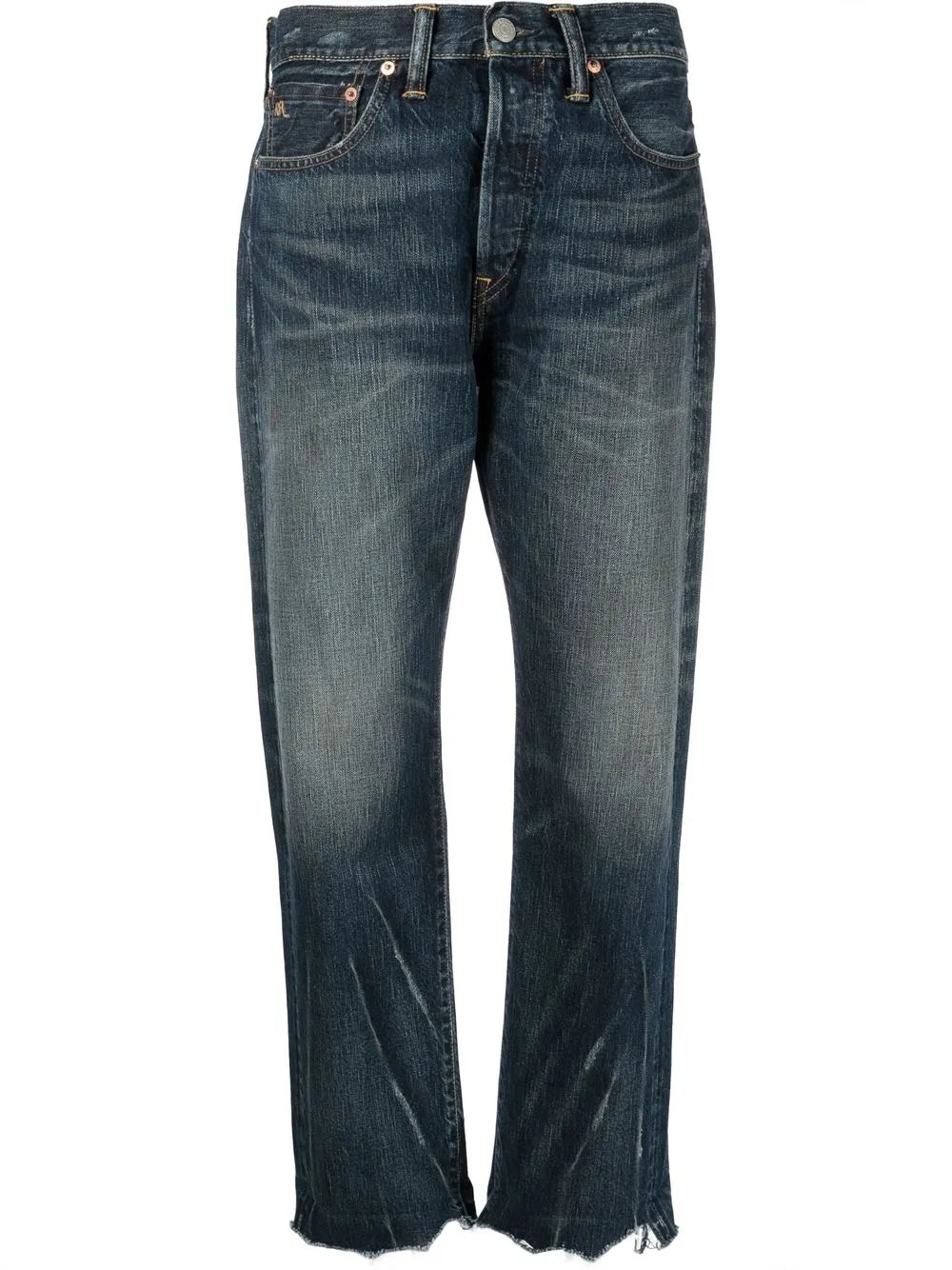 Cropped Straight-Leg Jeans
