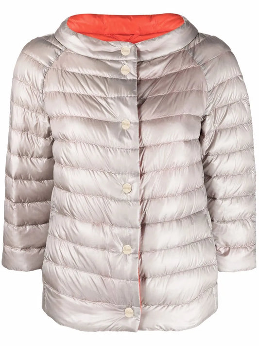 Cropped Sleeves Puffer Jacket