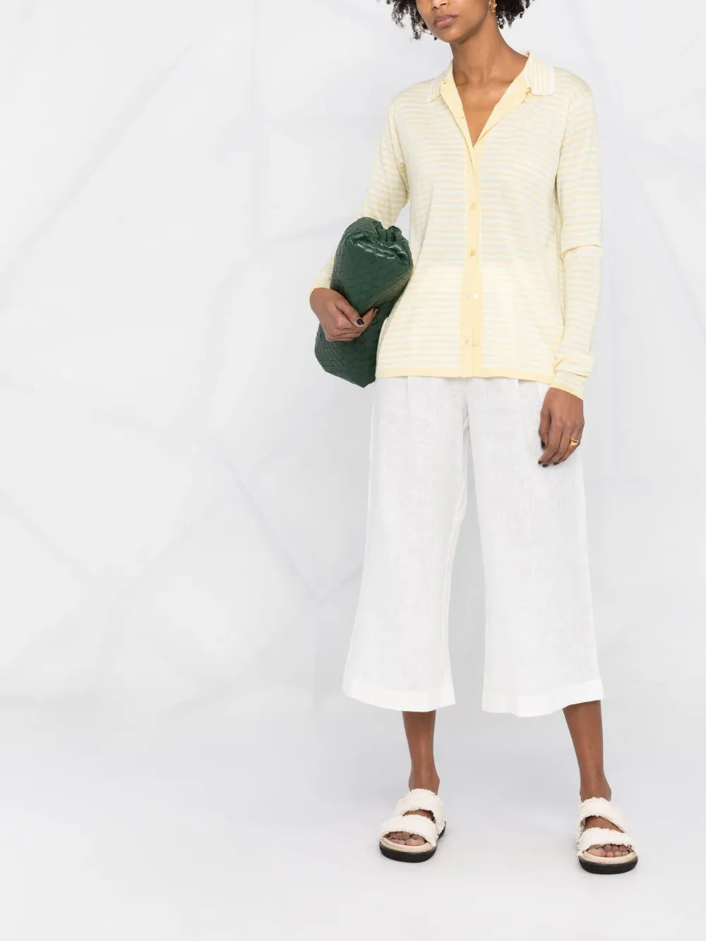 Cropped Palazzo Trousers