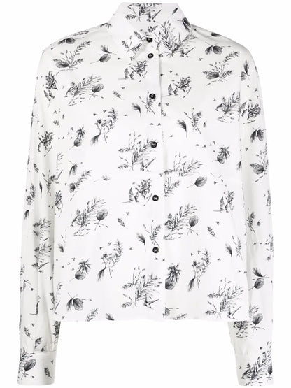 Sketch-Style Print Shirt