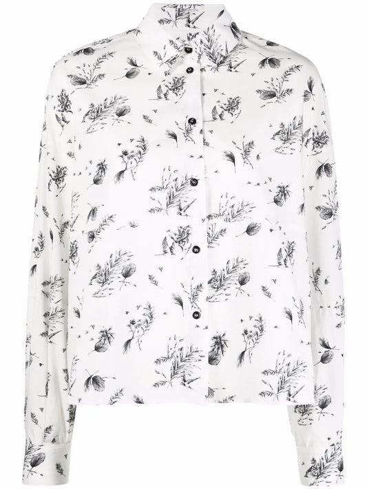 Sketch-Style Print Shirt