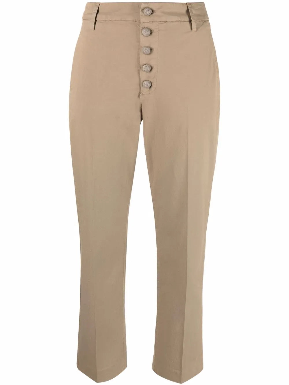 Button-Down Straight-Leg Trousers