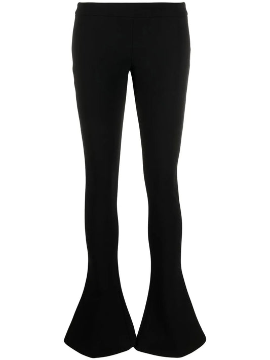 Low-Waist Flared Trousers