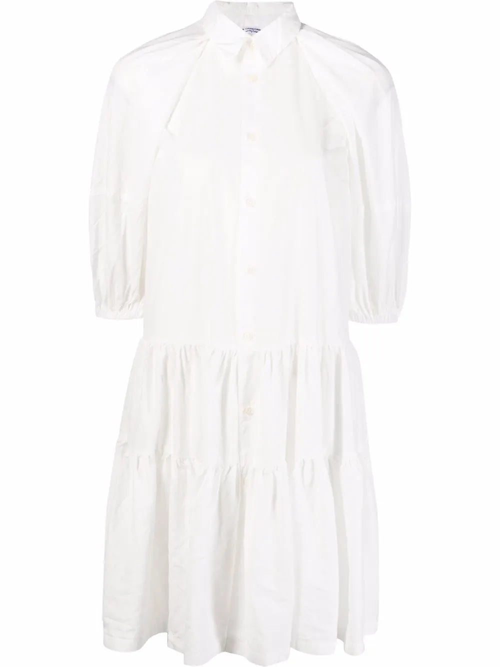 Puff-Sleeve Shirt Dress