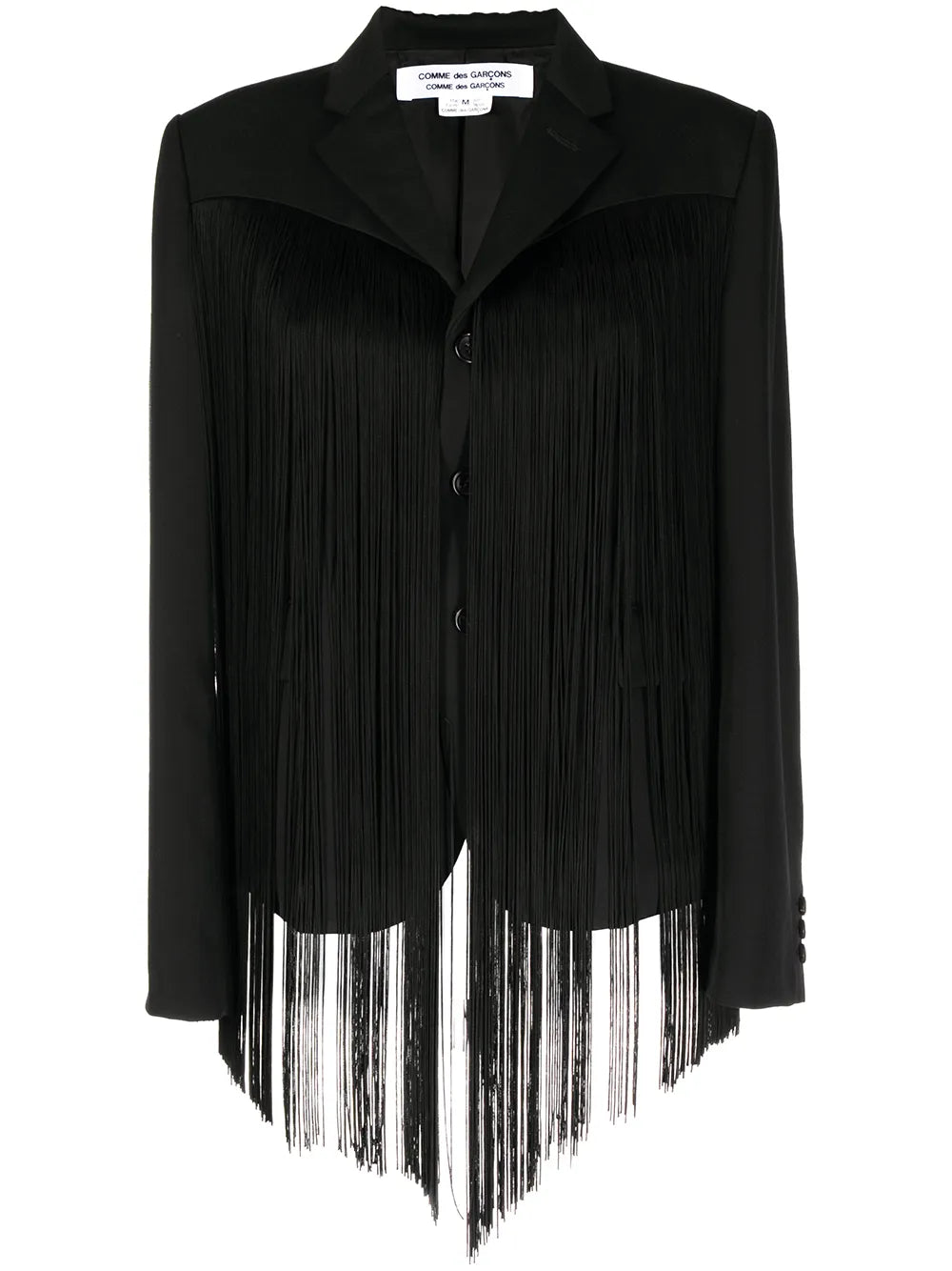 Fringed-Detail Wool Blazer