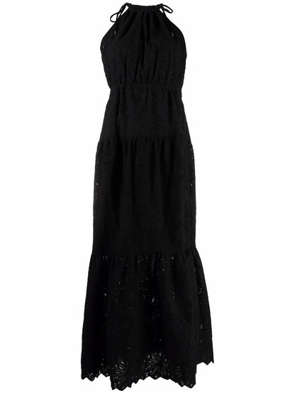 Embroidered Cotton Maxi Dress