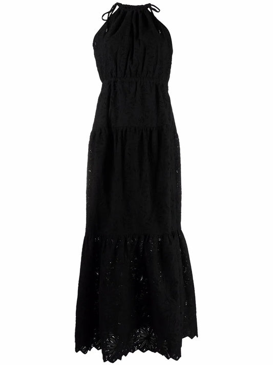 Embroidered Cotton Maxi Dress