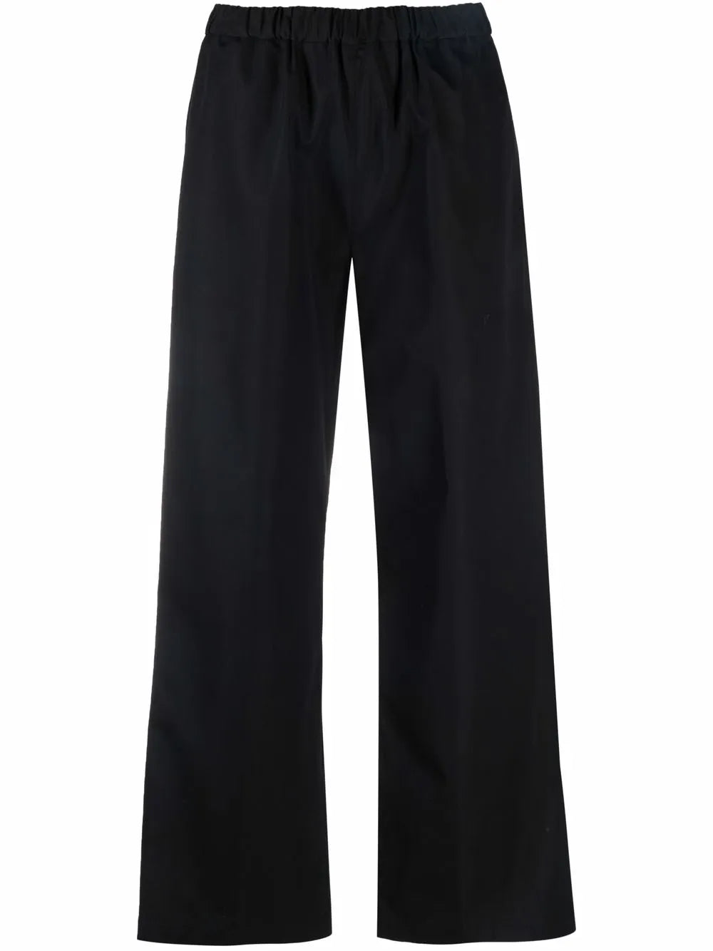 Poplin Wide-Leg Trousers