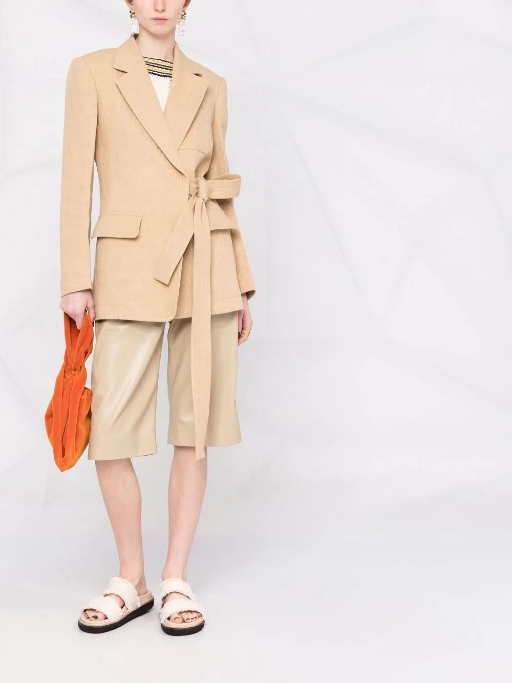 Notched-Lapel Single-Breasted Jacket