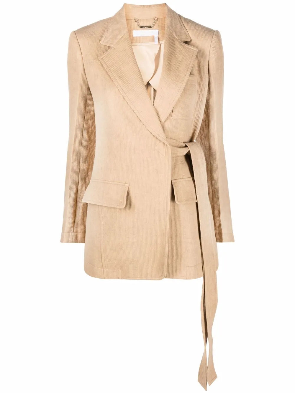 Notched-Lapel Single-Breasted Jacket
