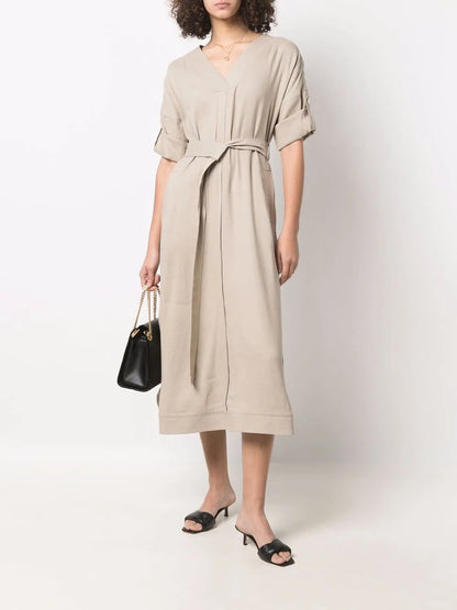Belted Midi Dress