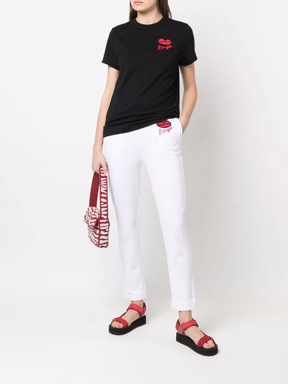 Rouge-Print Track Pants