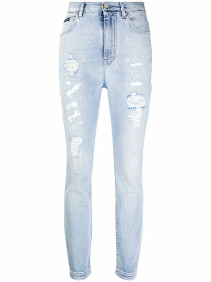 Grace Distressed Skinny Jeans