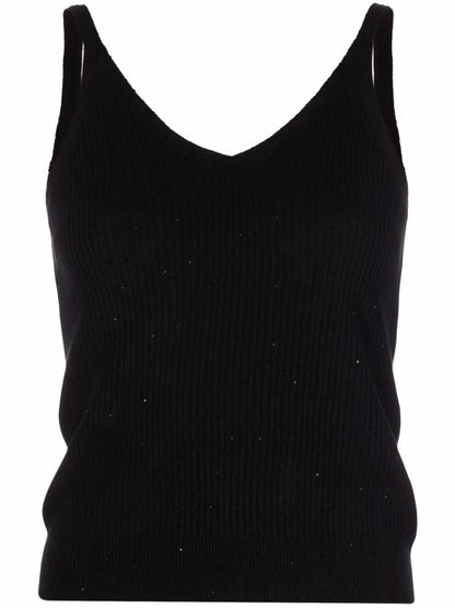 Sleeveless Knitted Top
