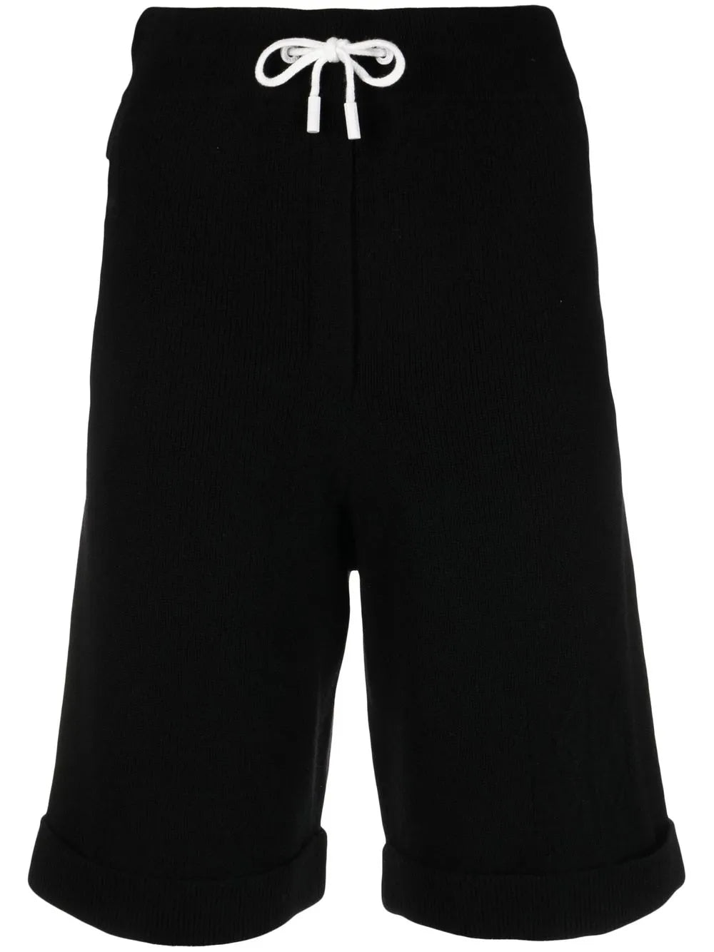 Rib-Knit Merino Blend Shorts
