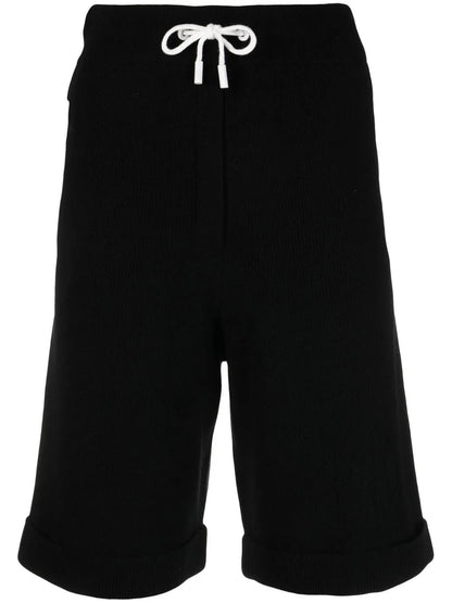Rib-Knit Merino Blend Shorts