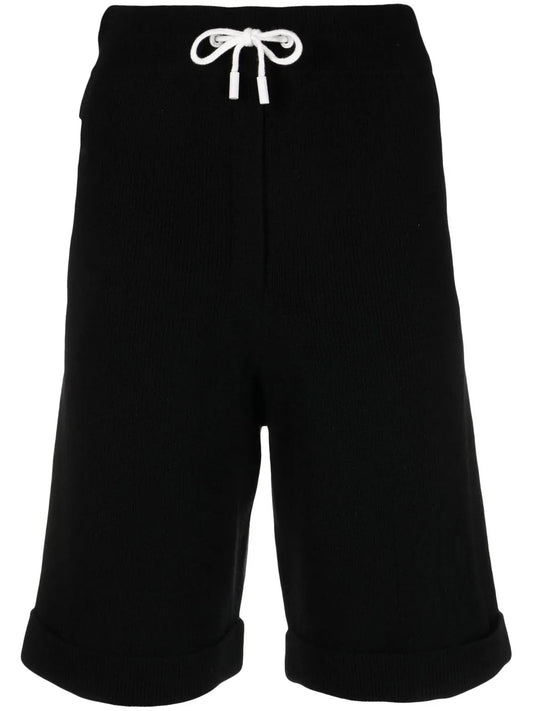 Rib-Knit Merino Blend Shorts