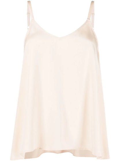 Loose-Fit Strappy Silk Top