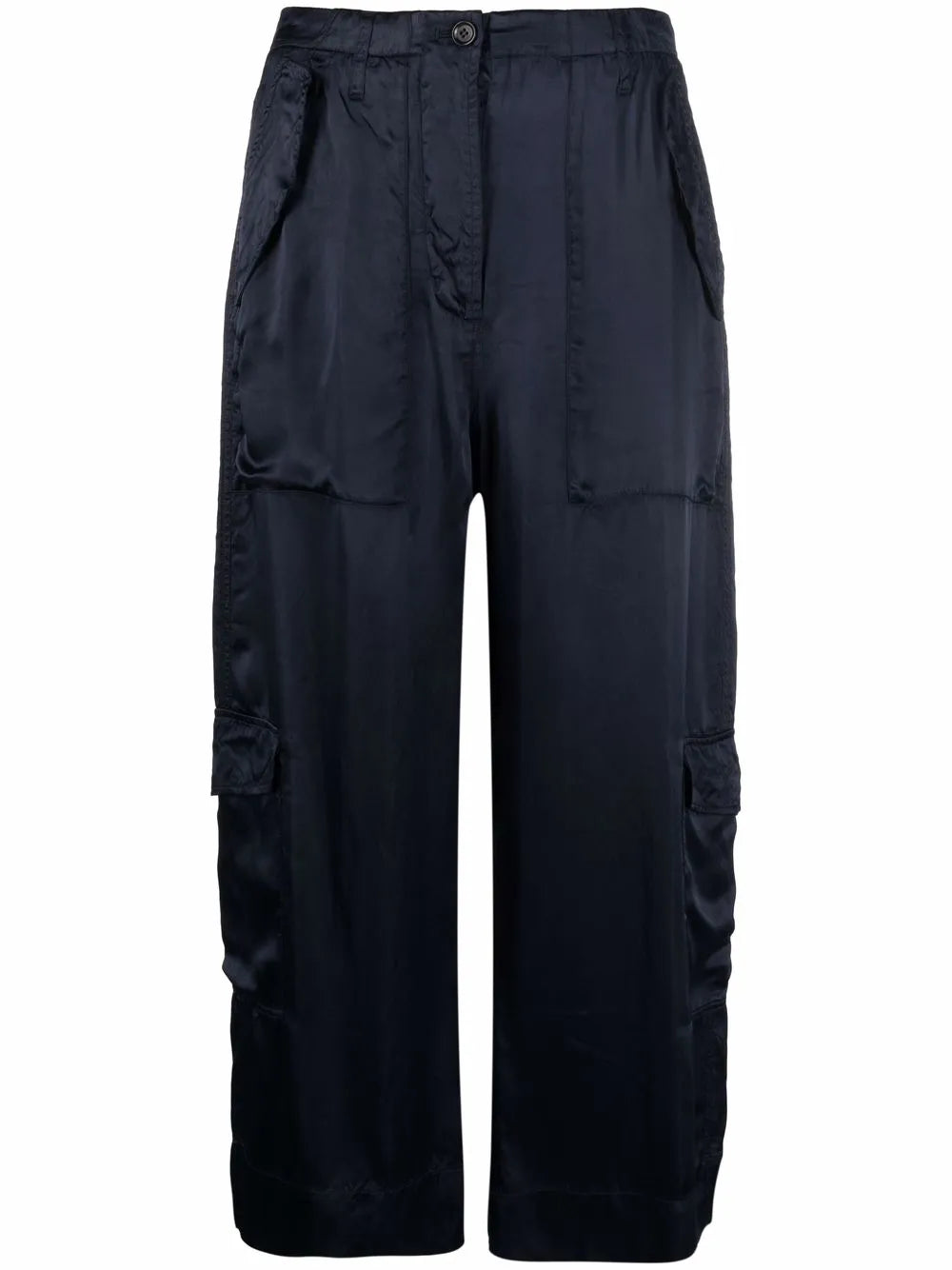 Cropped Wide-Leg Trousers