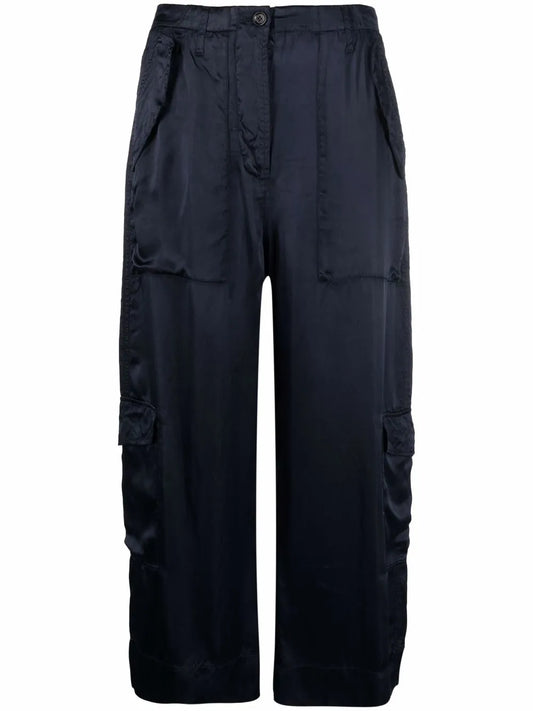 Cropped Wide-Leg Trousers