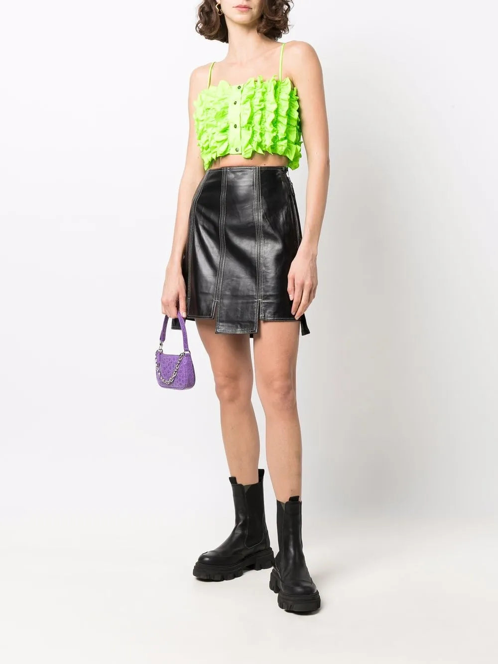 Cropped Ruffled Top