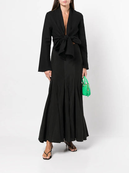 V-Neck Wrap Blouse