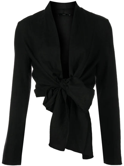 V-Neck Wrap Blouse
