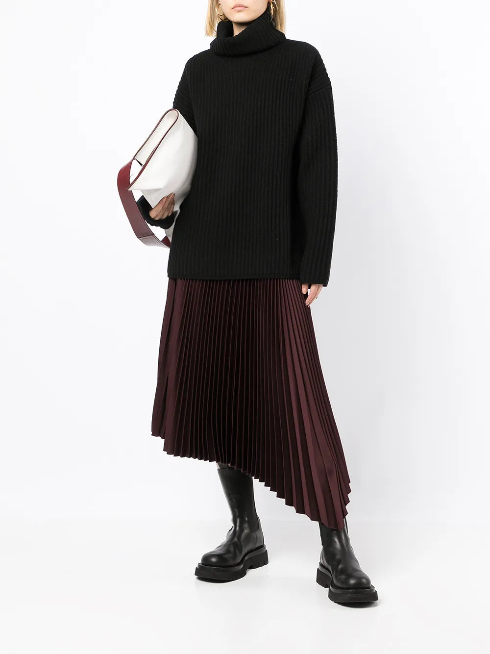 Ribbed Roll Neck Jumper