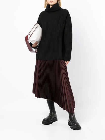 Ribbed Roll Neck Jumper