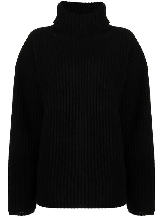 Ribbed Roll Neck Jumper