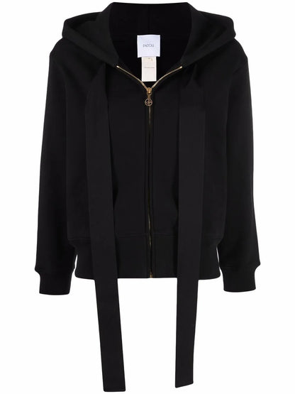 Logo-Embroidered Zip-Up Hoodie