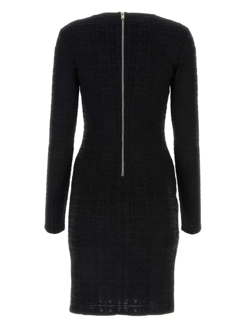 4G Jacquard Long-Sleeved Dress