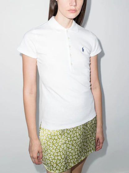 Julie Embroidered Logo Polo Shirt