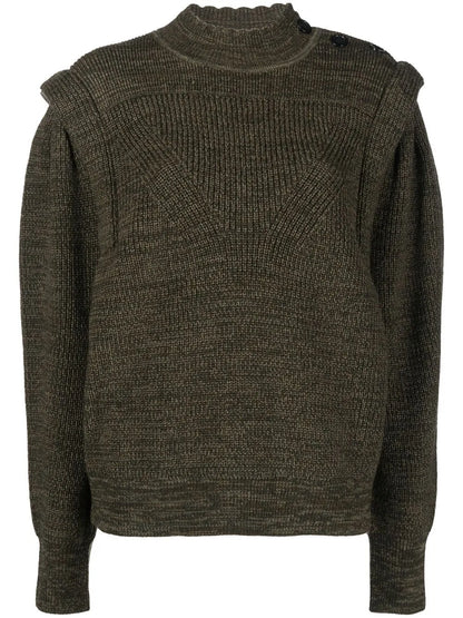 Meerya Padded-Shoulder Knit Jumper