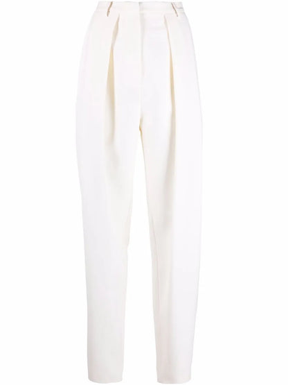 Tapered High-Waisted Trousers