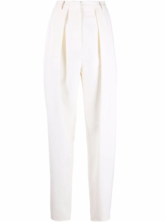 Tapered High-Waisted Trousers