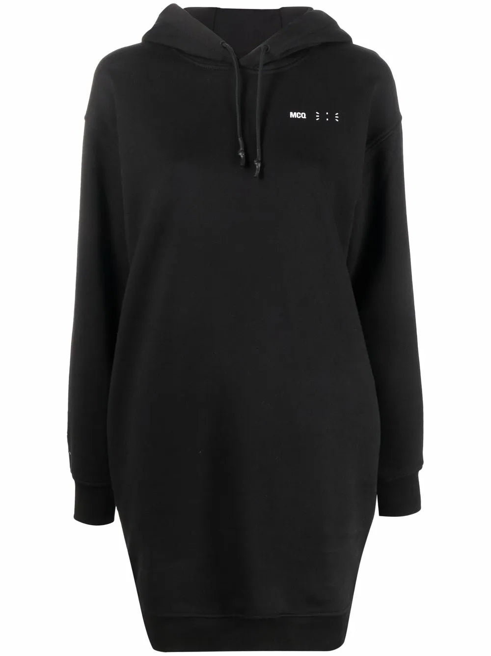 Logo Drawstring Hooded Dress