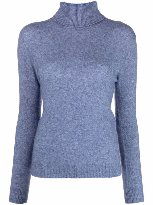 Cashmere-Silk Roll-Neck Jumper