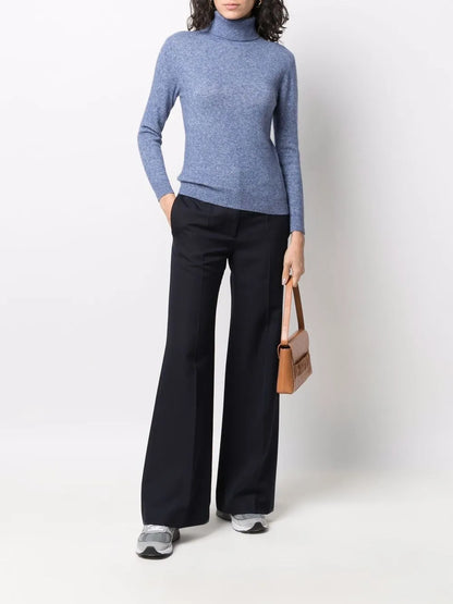 Cashmere-Silk Roll-Neck Jumper