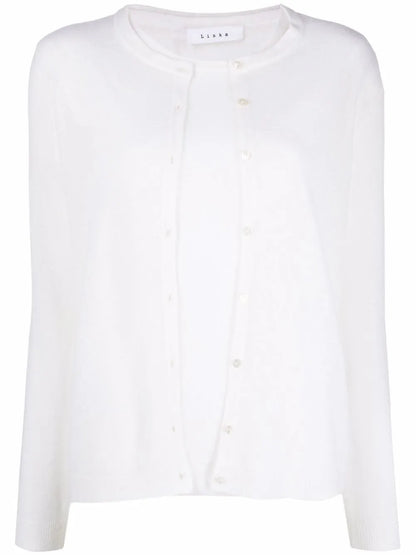 Double-Layer Merino-Cashmere Cardigan